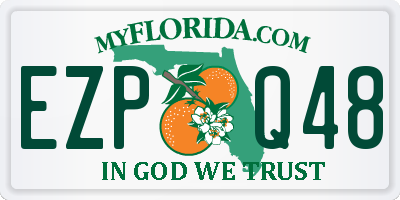 FL license plate EZPQ48