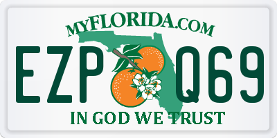 FL license plate EZPQ69