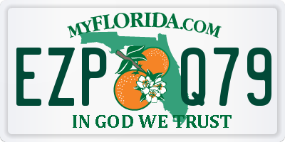 FL license plate EZPQ79