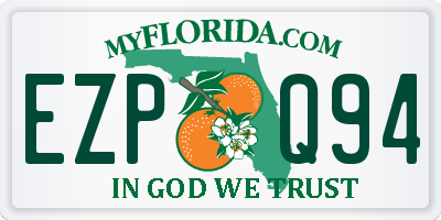 FL license plate EZPQ94