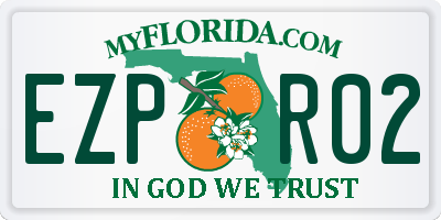 FL license plate EZPR02