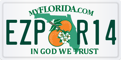 FL license plate EZPR14
