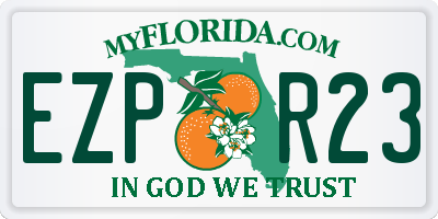 FL license plate EZPR23