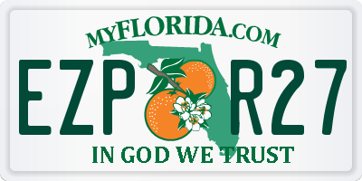 FL license plate EZPR27