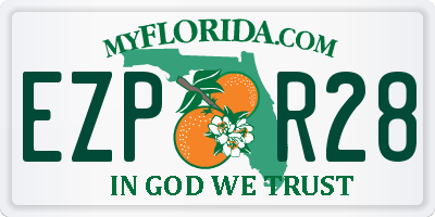 FL license plate EZPR28