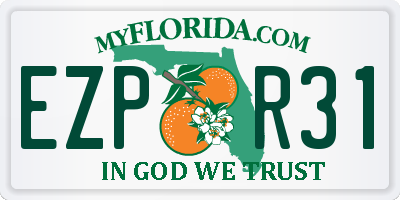 FL license plate EZPR31