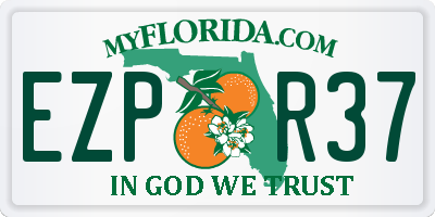 FL license plate EZPR37