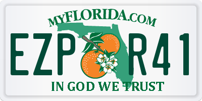 FL license plate EZPR41