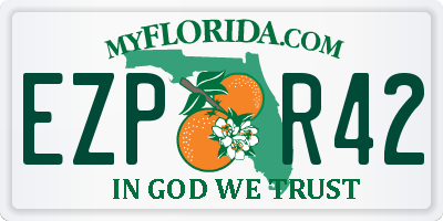 FL license plate EZPR42