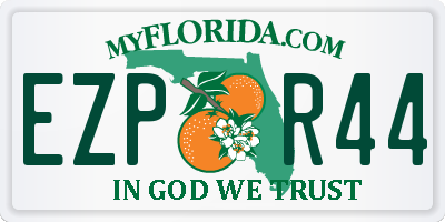 FL license plate EZPR44