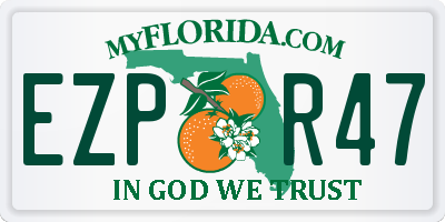 FL license plate EZPR47
