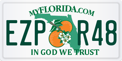 FL license plate EZPR48
