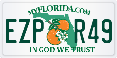 FL license plate EZPR49
