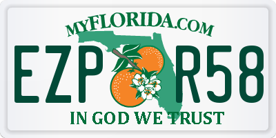 FL license plate EZPR58
