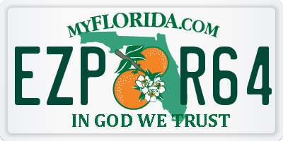 FL license plate EZPR64