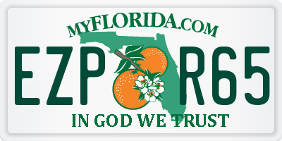 FL license plate EZPR65
