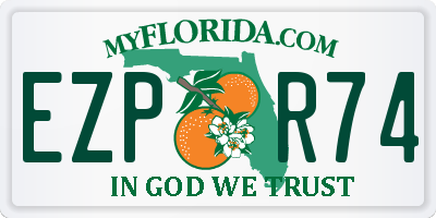 FL license plate EZPR74
