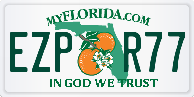 FL license plate EZPR77