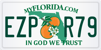 FL license plate EZPR79