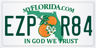 FL license plate EZPR84
