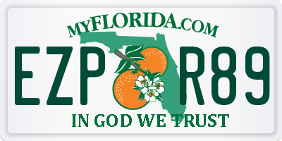FL license plate EZPR89