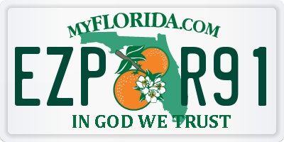 FL license plate EZPR91