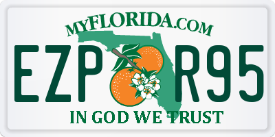 FL license plate EZPR95