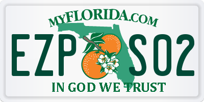 FL license plate EZPS02