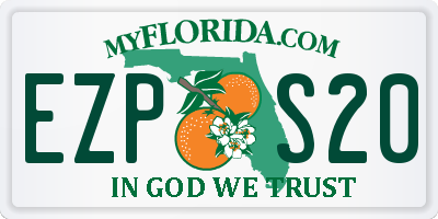 FL license plate EZPS20
