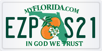 FL license plate EZPS21