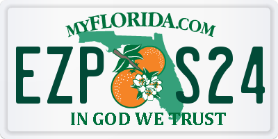 FL license plate EZPS24