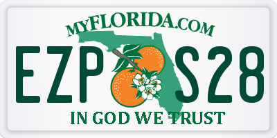 FL license plate EZPS28