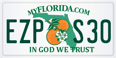 FL license plate EZPS30