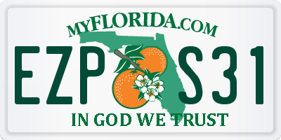 FL license plate EZPS31