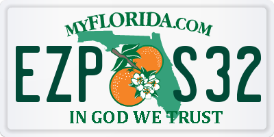 FL license plate EZPS32