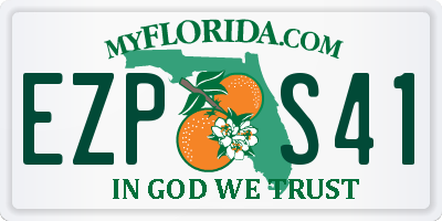 FL license plate EZPS41