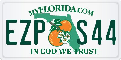 FL license plate EZPS44