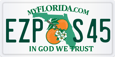 FL license plate EZPS45