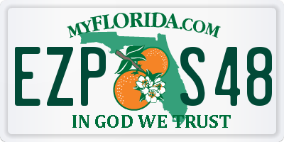FL license plate EZPS48