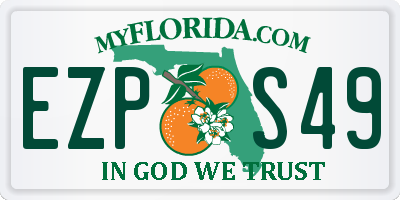 FL license plate EZPS49