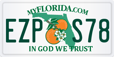 FL license plate EZPS78