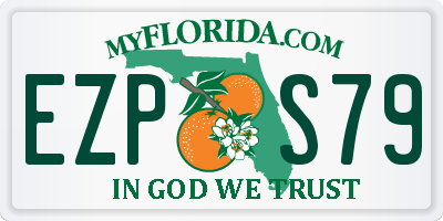 FL license plate EZPS79