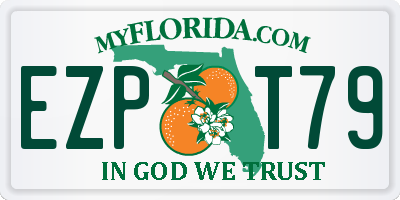 FL license plate EZPT79