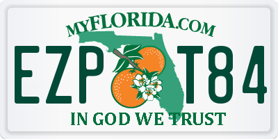 FL license plate EZPT84