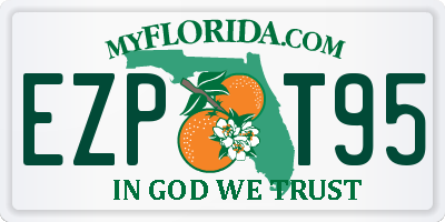 FL license plate EZPT95