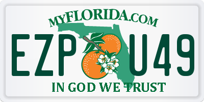FL license plate EZPU49