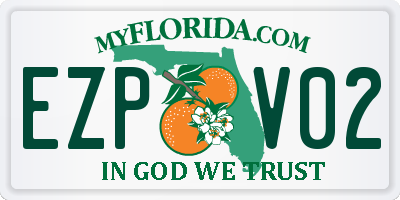 FL license plate EZPV02
