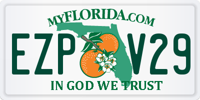 FL license plate EZPV29
