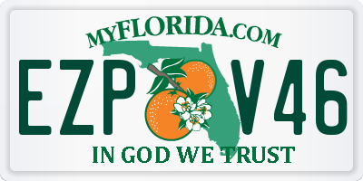 FL license plate EZPV46