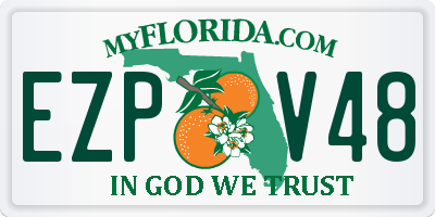FL license plate EZPV48